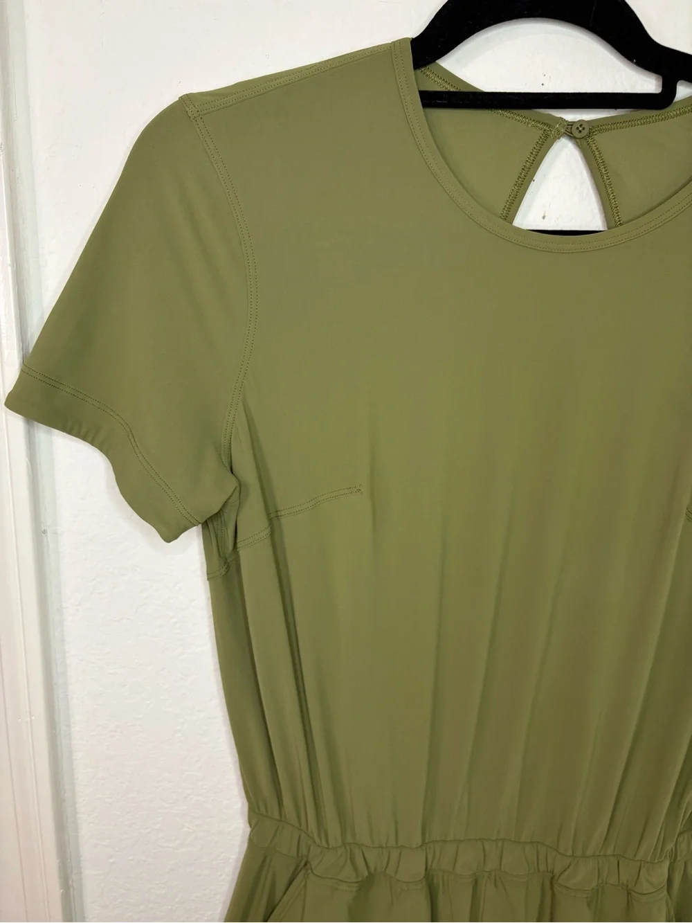 Lululemon Lightweight High-Neck Romper Bronze Green size 6